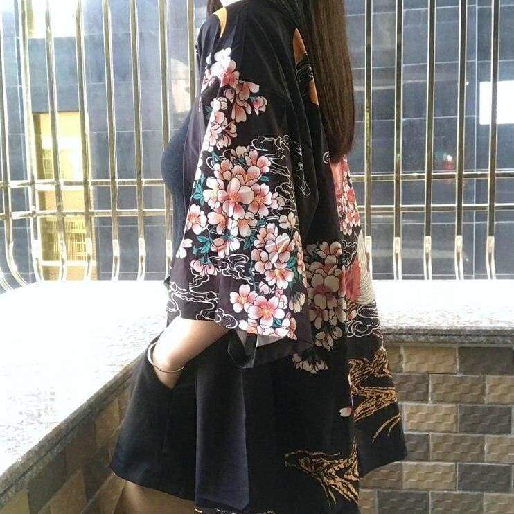 Women’s Japanese Style Kimono Jacket One Size