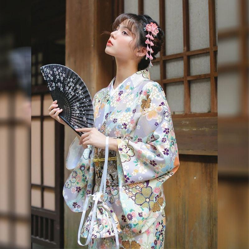 Women’s Kimono With Flowers