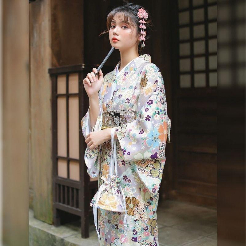 Women’s Kimono With Flowers