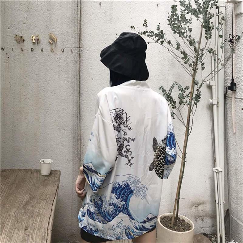 Women’s Modern Japanese Kimono White / S