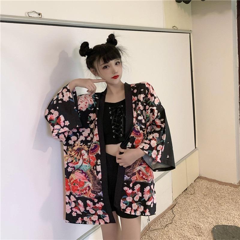 Women's short sale kimono jacket