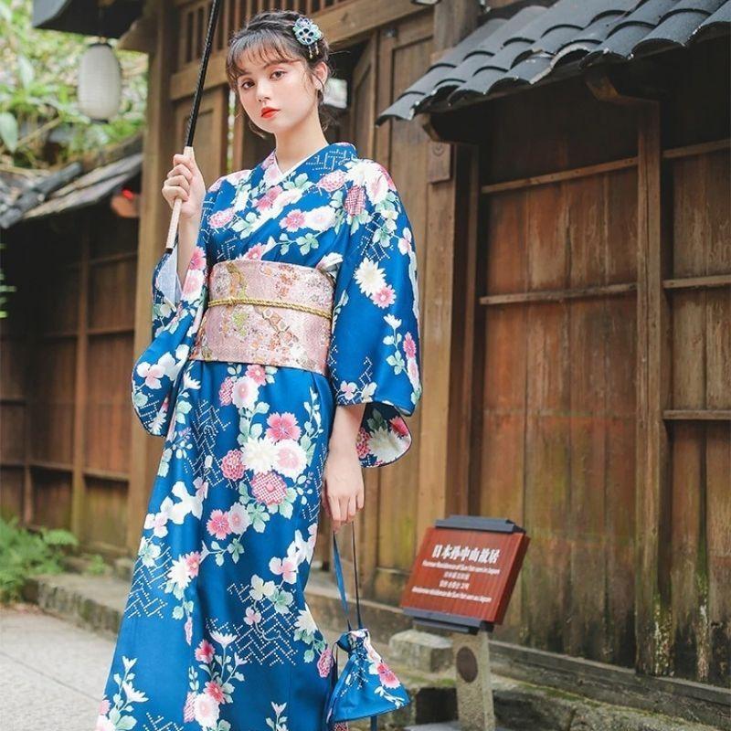 Women’s Traditional Kimono Dress Japanese S