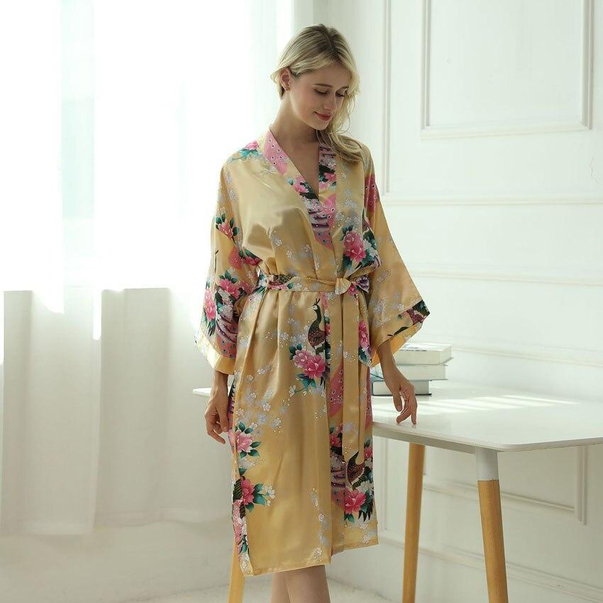 Yellow Kimono Robe - Women